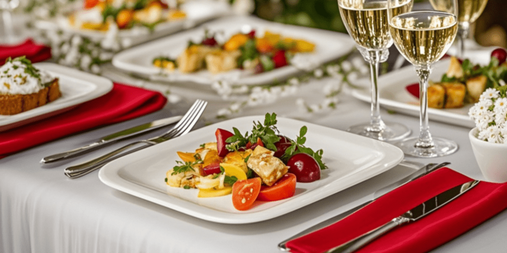 elegant square plate