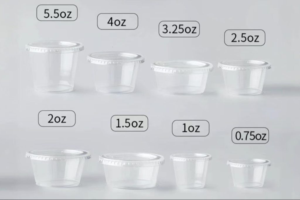 sauce cups sizes