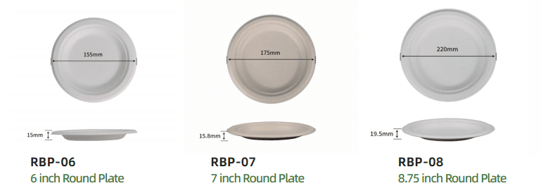 compare 6 8inch plates