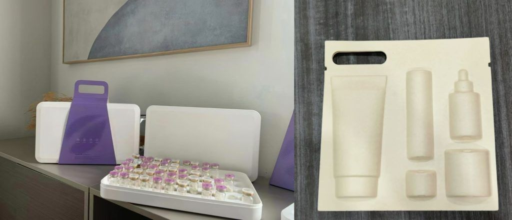 custom molded pulp outer packaging & transport trays