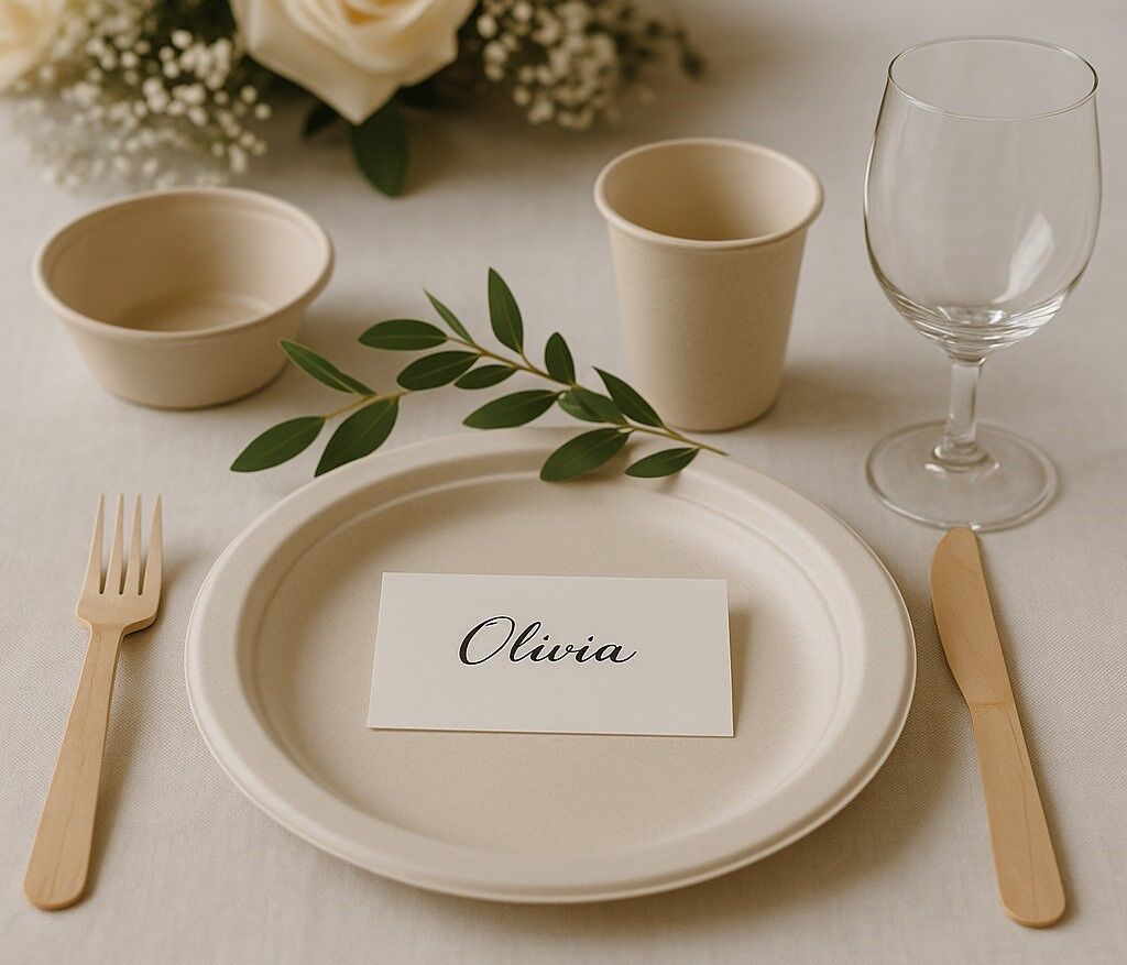 disposable wedding plates