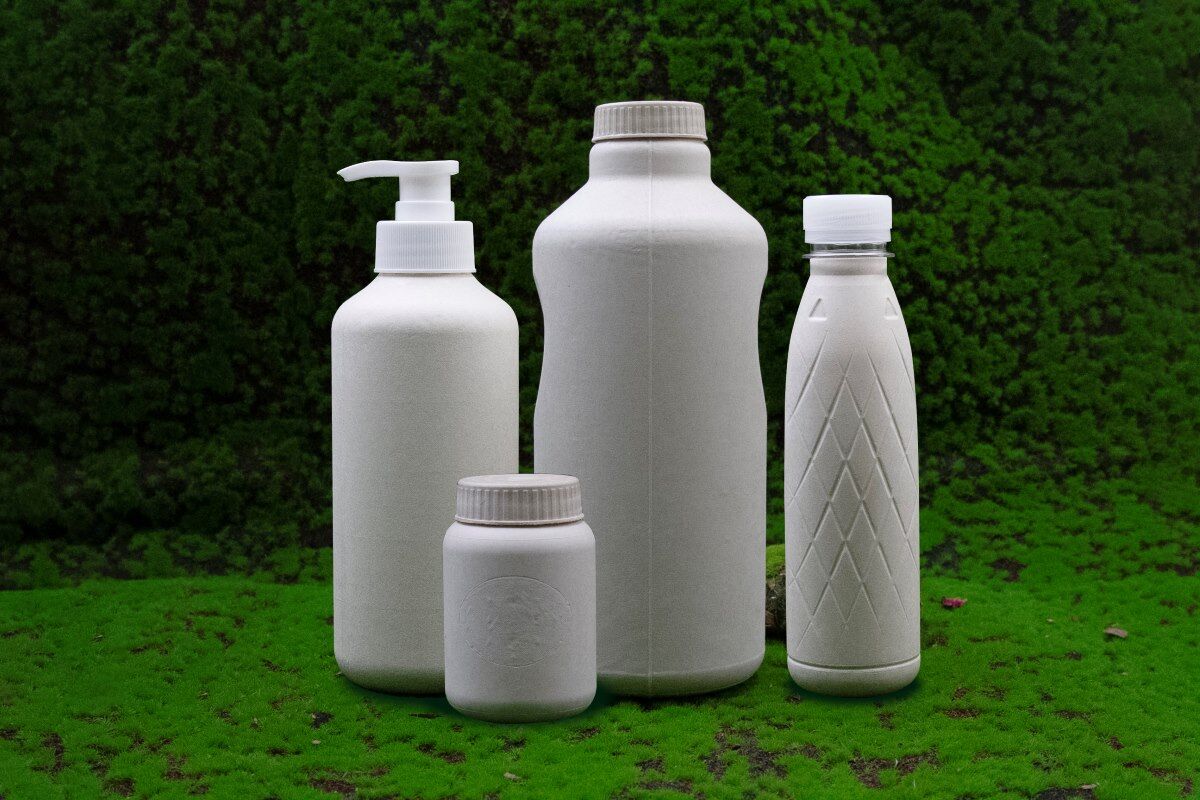 sugarcane pulp bottles(pure paper bottle)