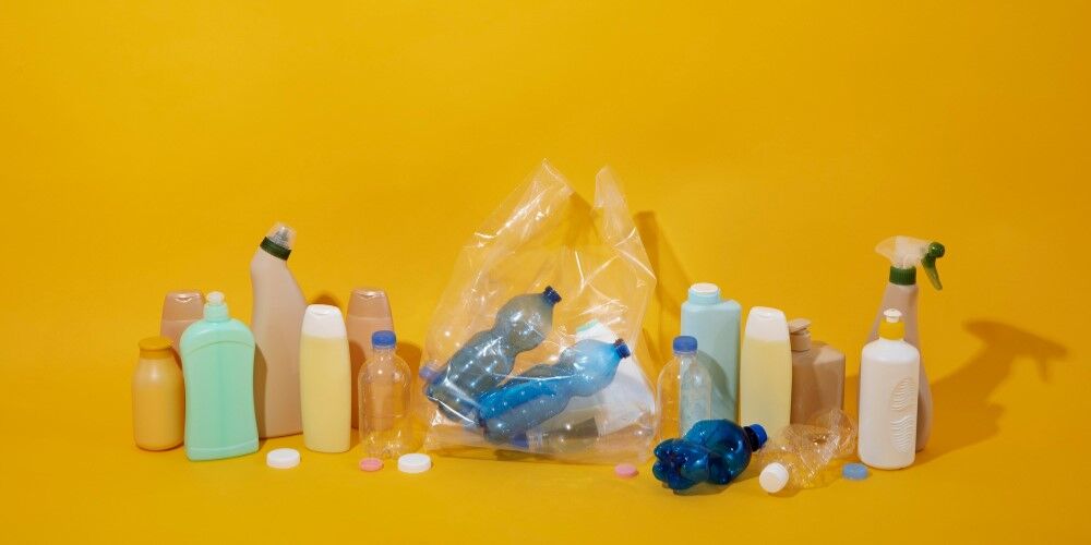 high plastic waste & low recycling rates