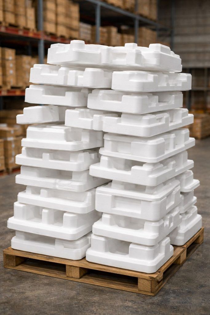 stacked foam packaging