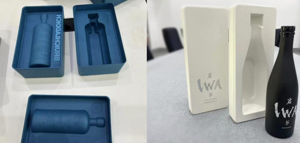custom pulp molded packaging for wine